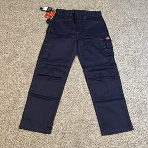 Blaklader 1636 Workwear FR Navy Blue Cargo Pants NFPA 2112 Flame Resistant 36x34